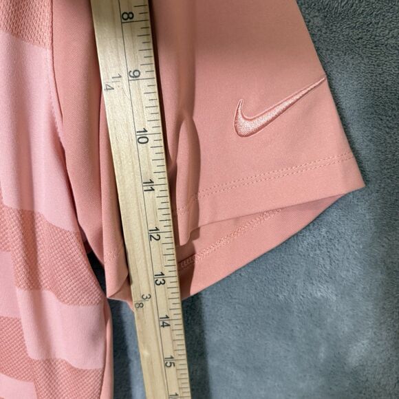 Nike Golf Tour Performance Dri-Fit Polo Shirt L Peach Mickey Mouse Disney READ - Picture 6 of 12